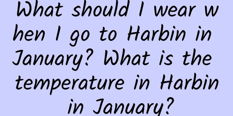 What should I wear when I go to Harbin in January? What is the temperature in Harbin in January?
