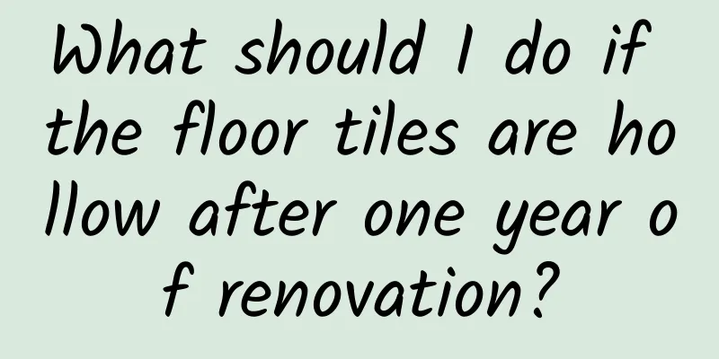 What should I do if the floor tiles are hollow after one year of renovation?