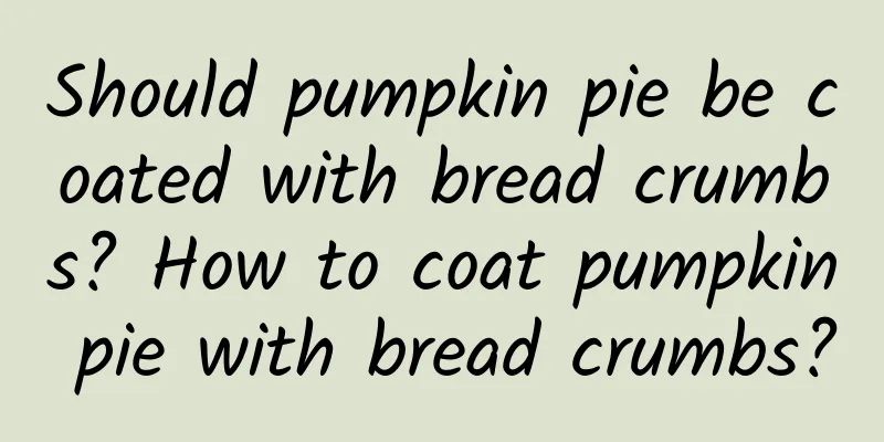 Should pumpkin pie be coated with bread crumbs? How to coat pumpkin pie with bread crumbs?